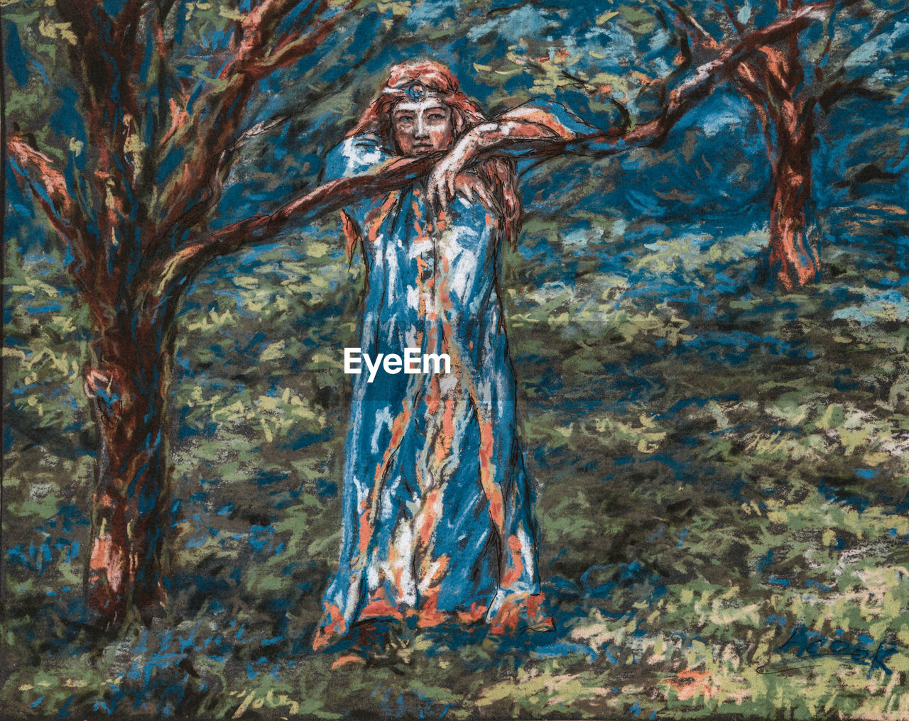 PORTRAIT OF WOMAN STANDING BY TREE