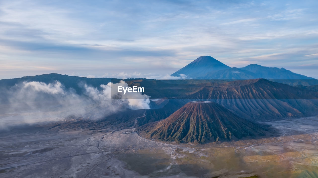 Mount bromo in indonesia at sunrise
