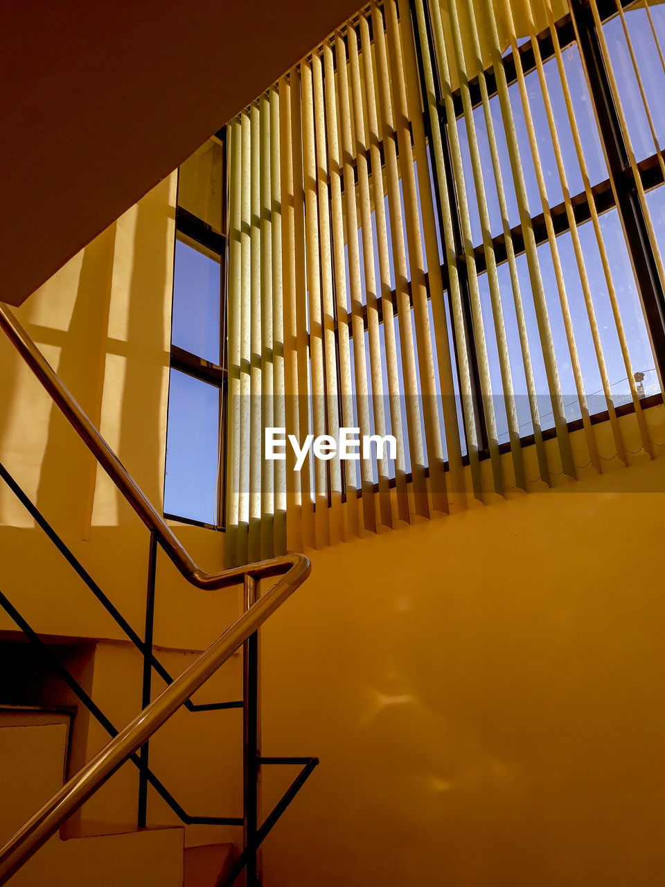 Low angle view of staircase against building