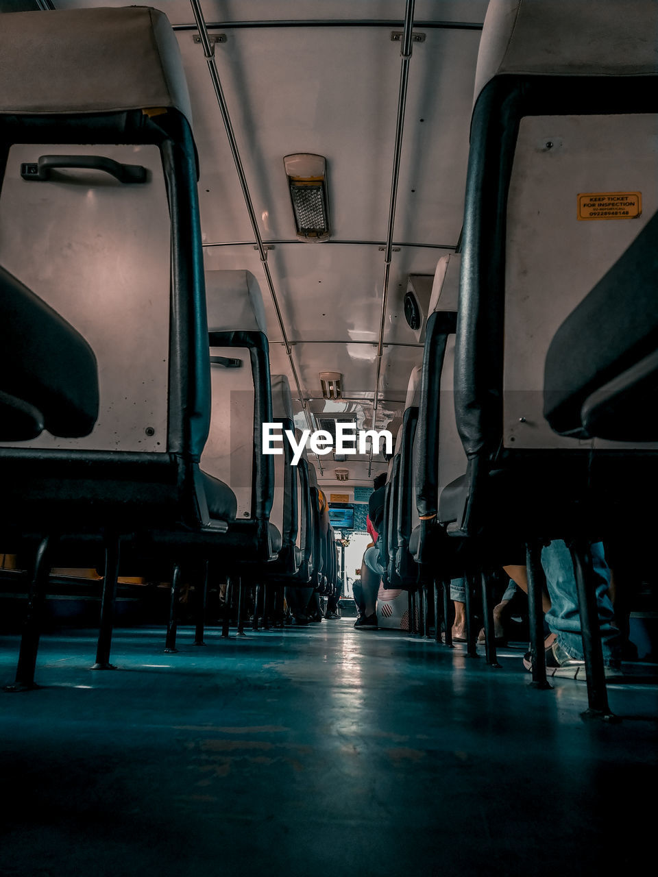 Interior of train