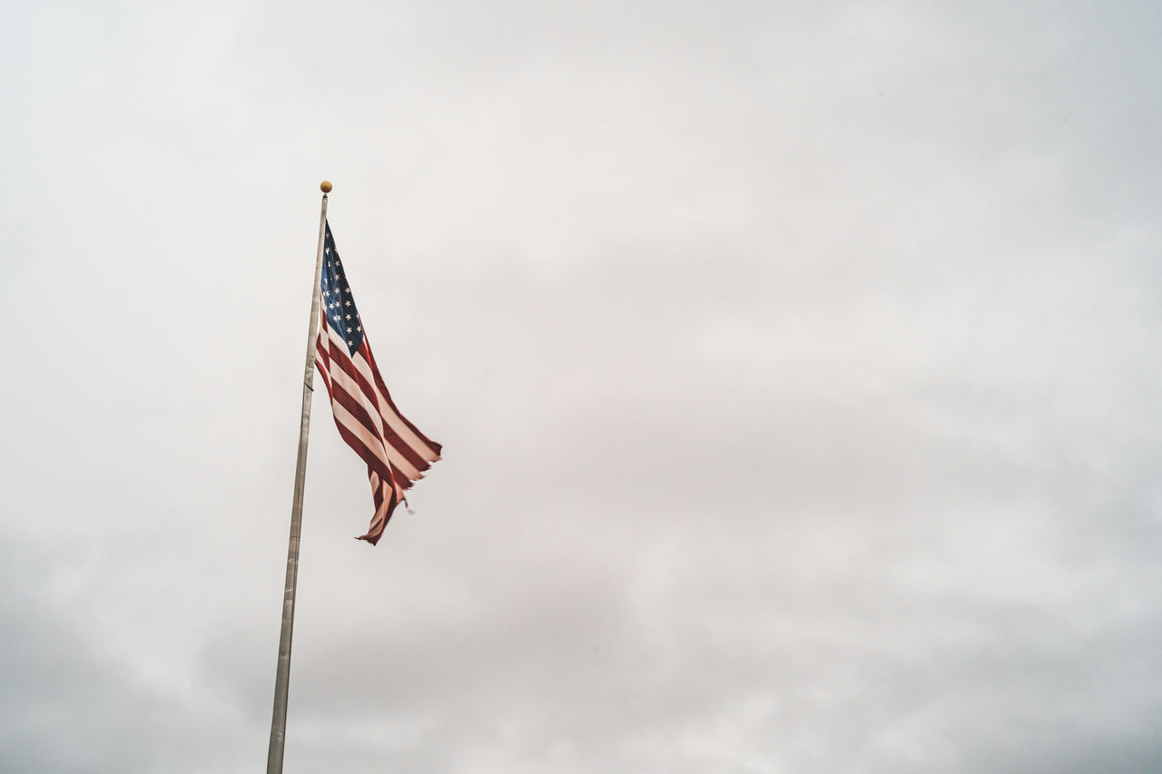 LOW ANGLE VIEW OF FLAG