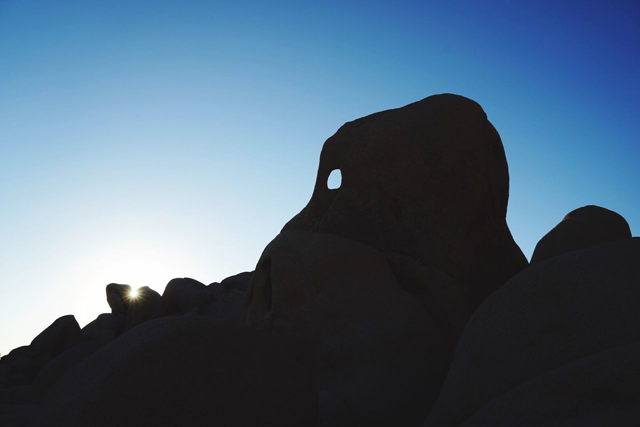 CLOSE-UP OF SILHOUETTE PERSON AGAINST SKY