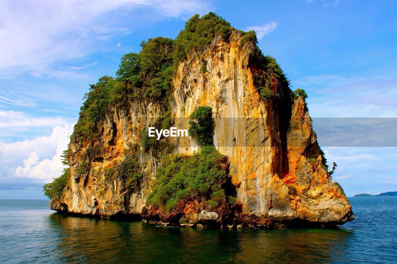 Rock formations at seaside
