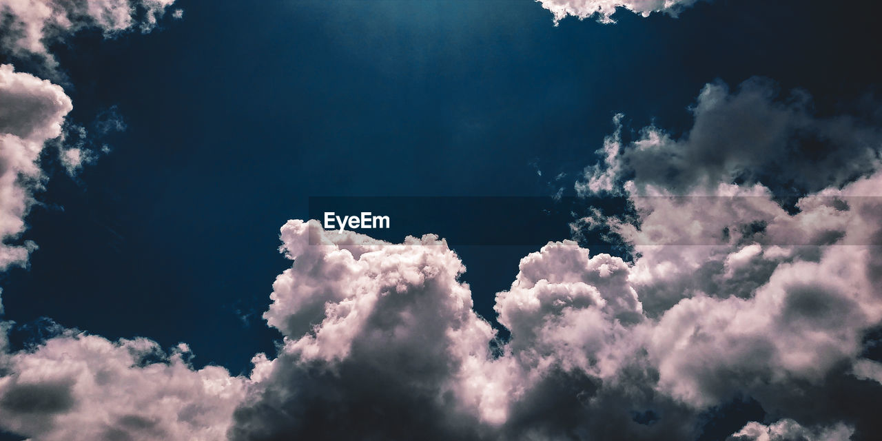 Low angle view of clouds in sky