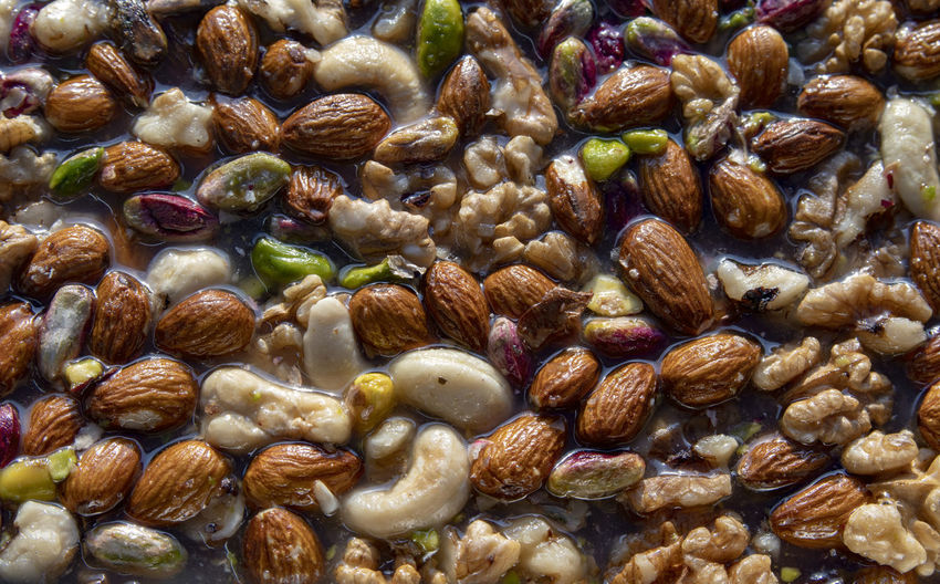 Full frame shot of dry fruits