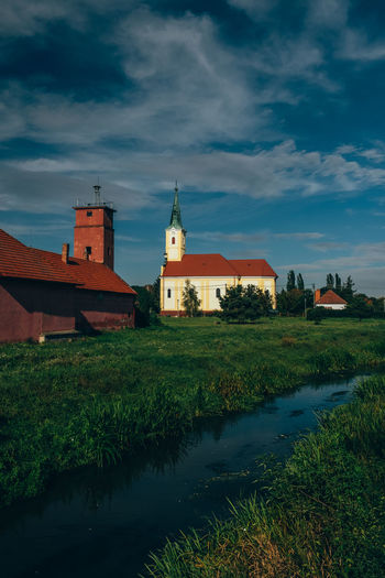 View of church against cloudy sky
