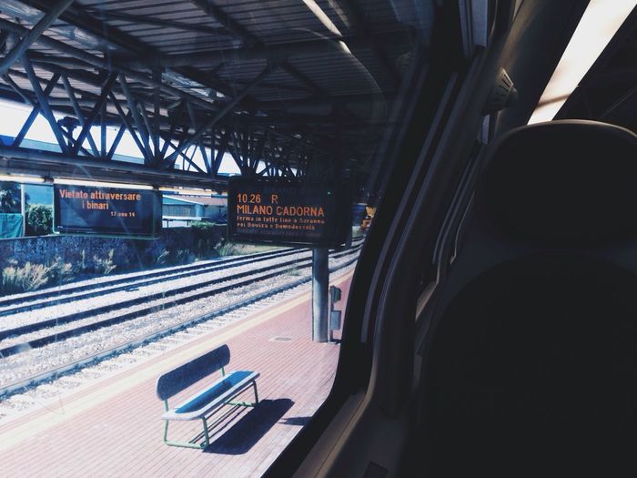 Railroad station platform