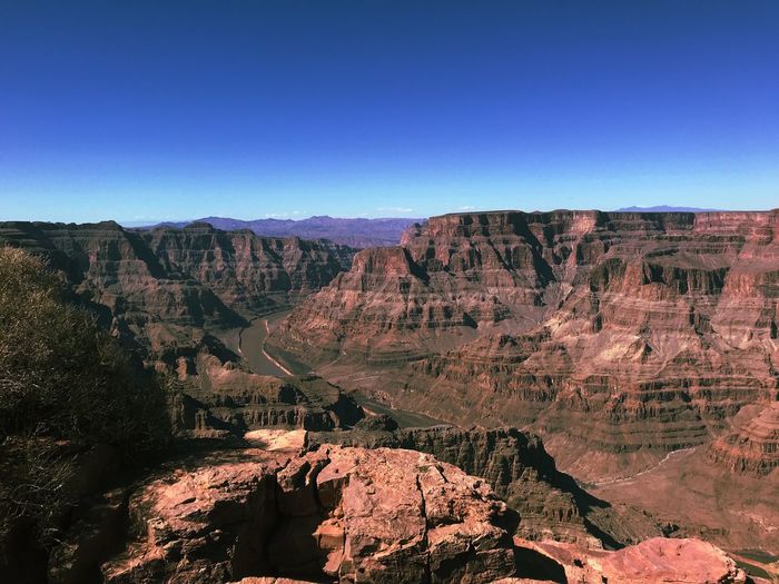 Scenic view of mountain against sky
