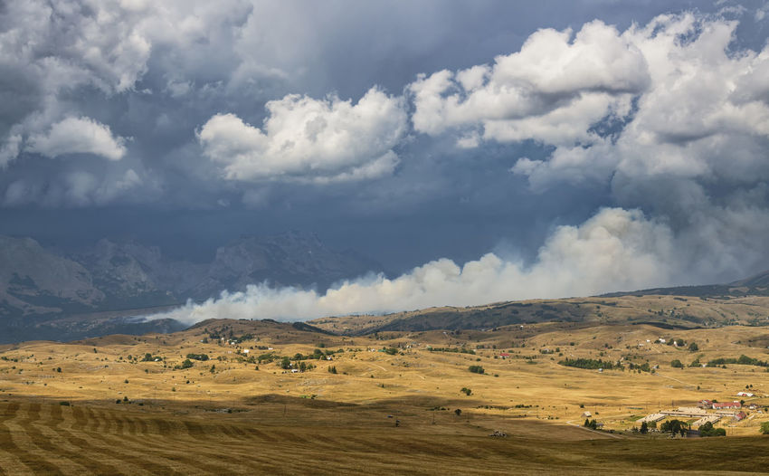 Scenic view of landscape against sky