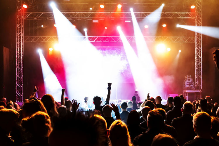 Crowd at music concert