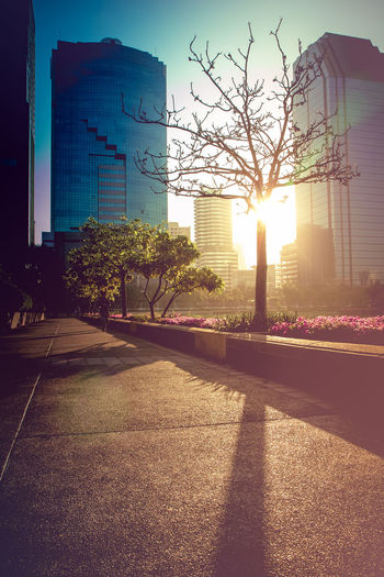 Street amidst buildings against sky