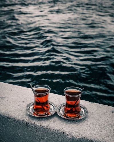 Two glasses of turkish tea