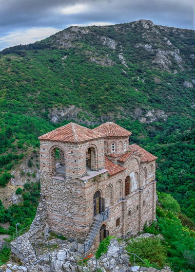Old building by mountain