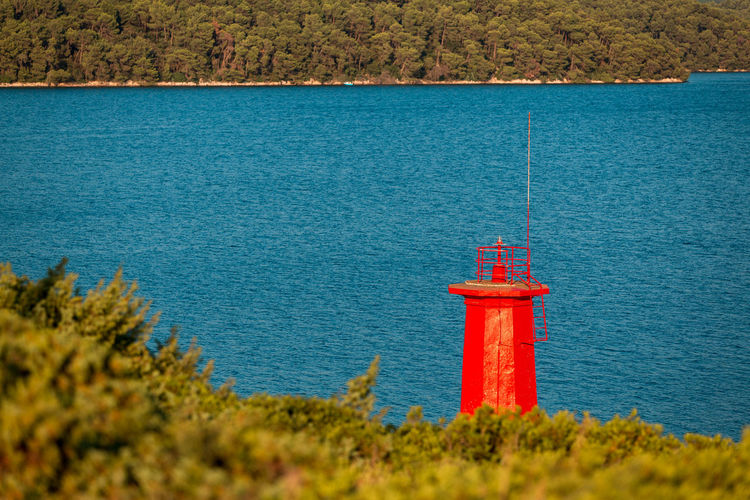 Lighthouse by sea
