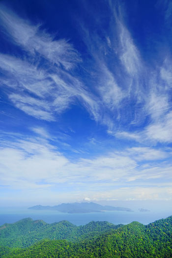 Andaman islands against blue sky