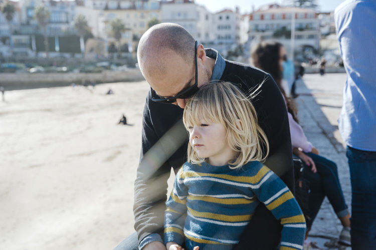 Father and daughter together
