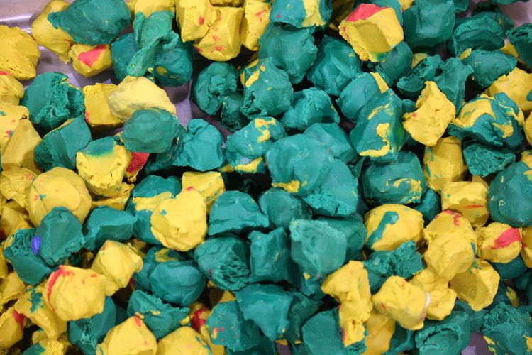 Full frame shot of colorful pebbles