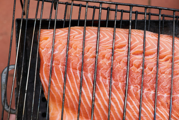 Grilled salmon filet