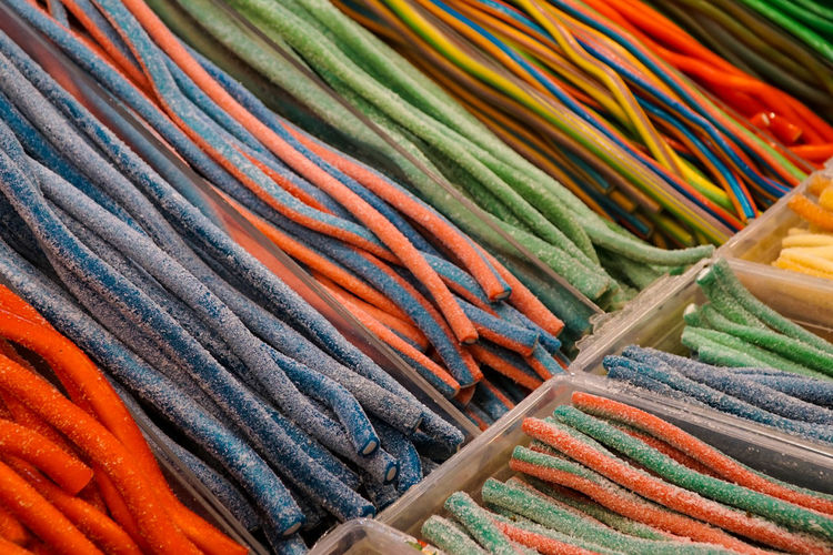 Close-up of candies for sale