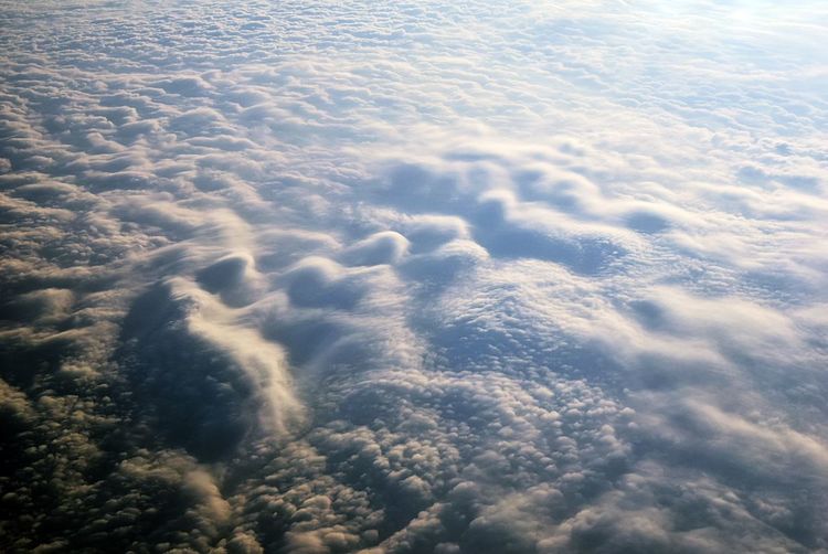 High angle view of cloudscape