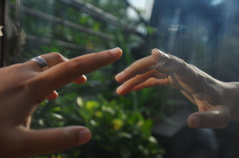 Close-up of hands