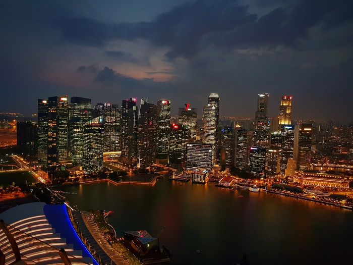View from marina sands bay rooftop...