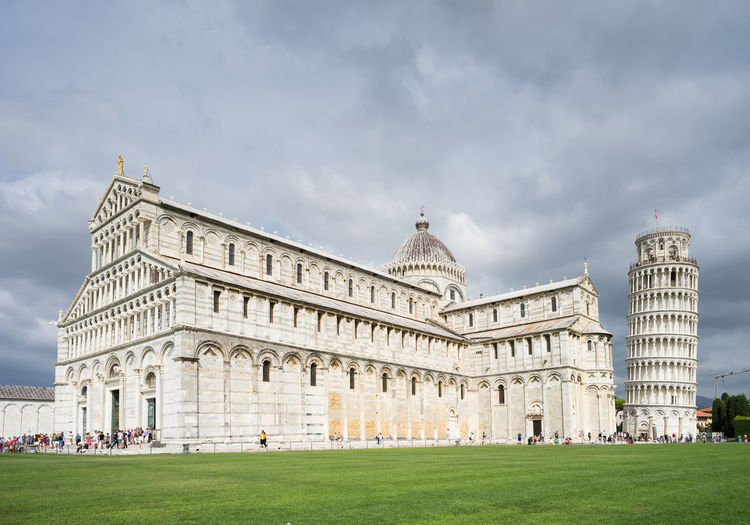 Cathedral and lean tower of pisa