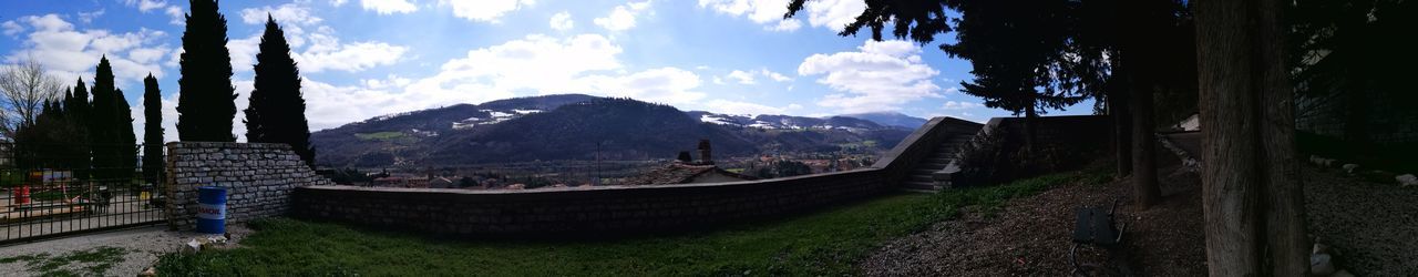 Panoramic view of landscape against sky