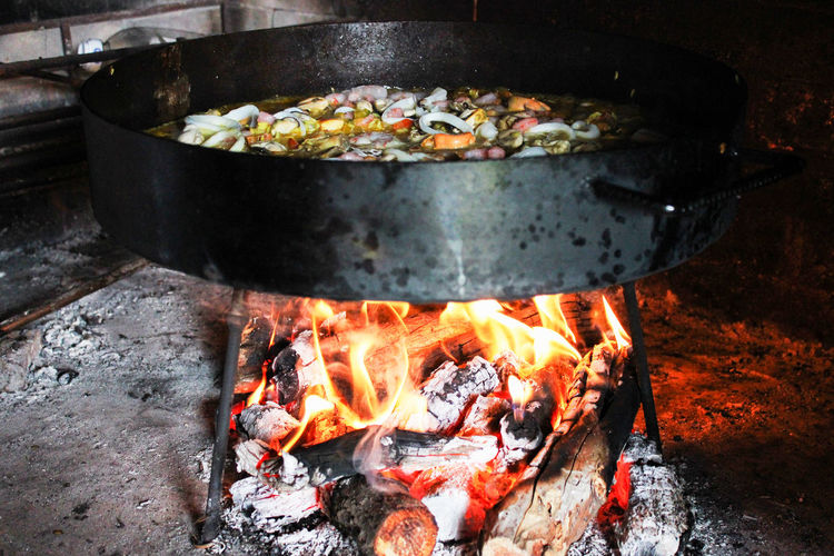 Paella traditional spanish food
