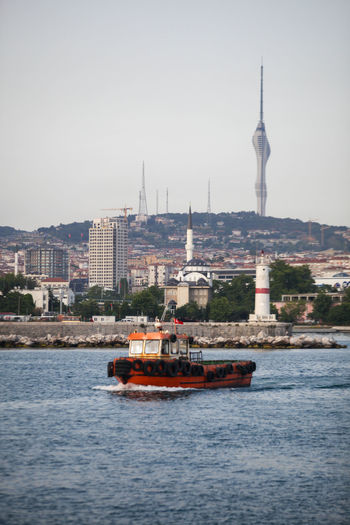 Ship and cityscape istanbul