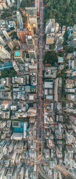 Aerial view of buildings in city