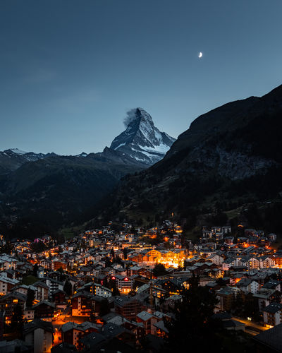 Zermatt at night