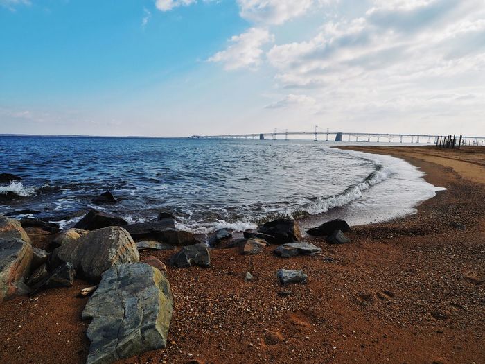 Scenic view of sea against sky