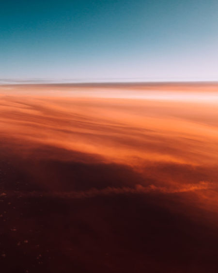 Scenic view of clouds in sky during sunset