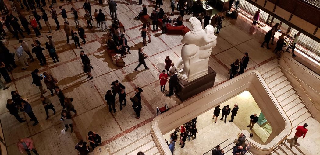 Multi-level internal view of lincoln center in new york city.