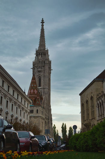 View of buildings against sky in city