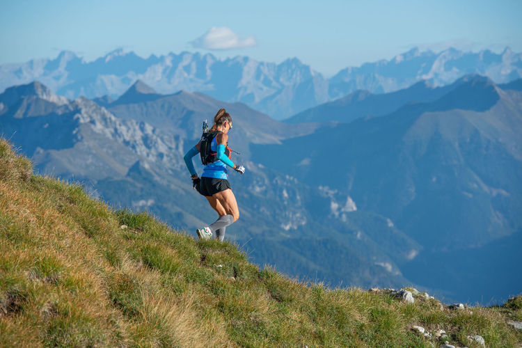 Dangerous mountain run for highly trained athletes physically and psychologically