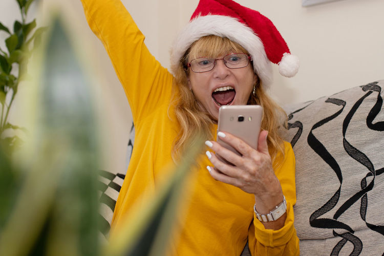 Young woman using mobile phone