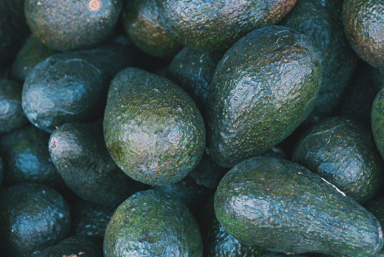 Full frame shot of avocados for sale