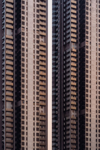 Modern buildings in city of hong kong