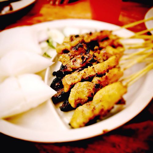 Close-up of served food