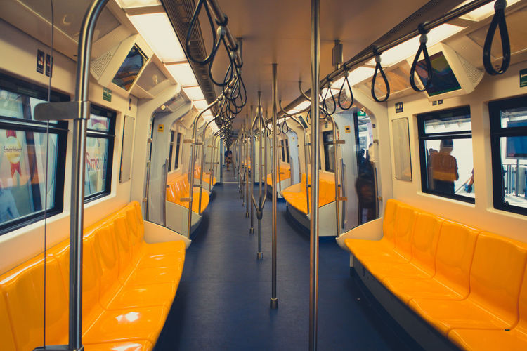 Interior of train