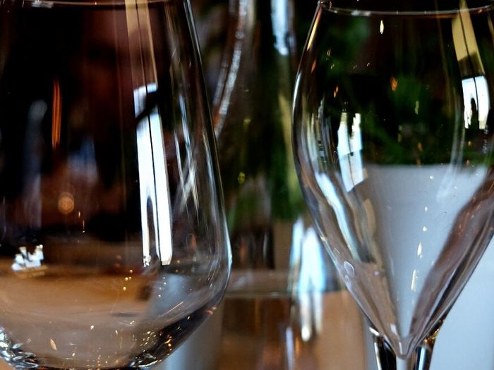 Close-up of wine glass