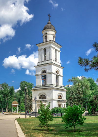 Bell tower in chisinau, moldova