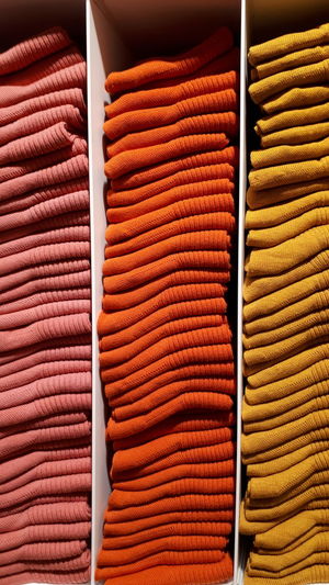 Full frame shot of multi colored socks