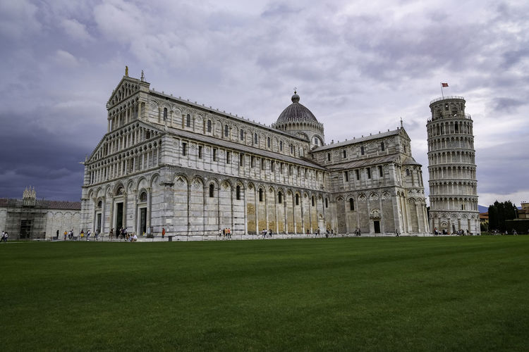 View of historic building against cloudy sky - pisa, italy 