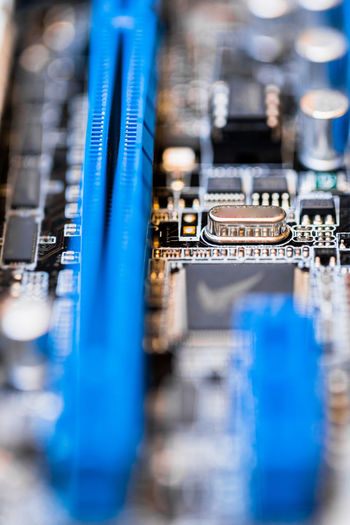Close-up of computer chip