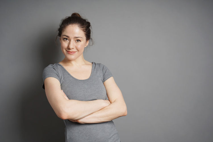Portrait of a smiling young woman