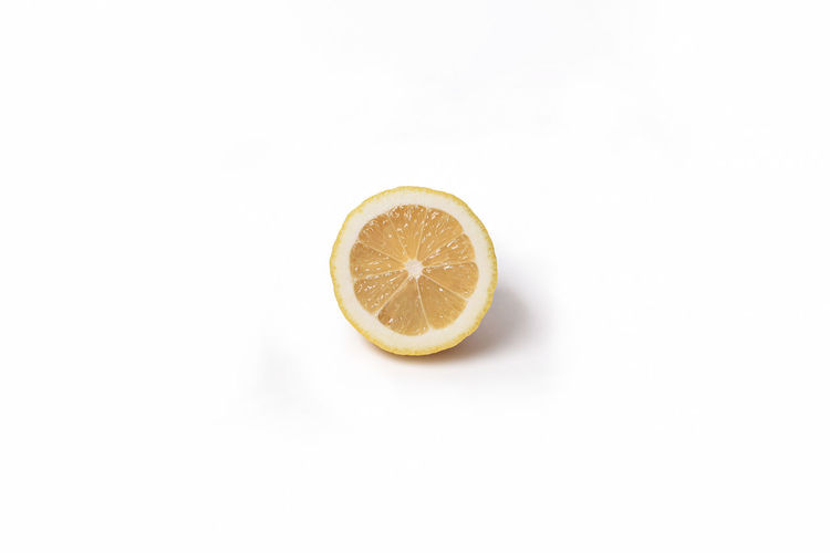 Close-up of apple against white background