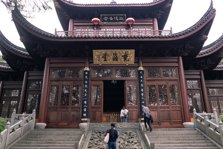 Interior of temple building